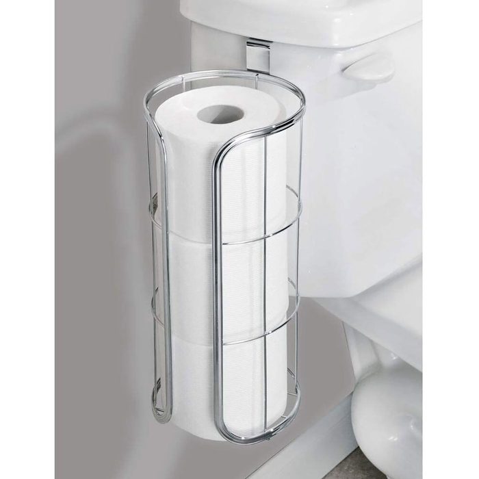 small bathroom storage ideas: Toilet paper holder