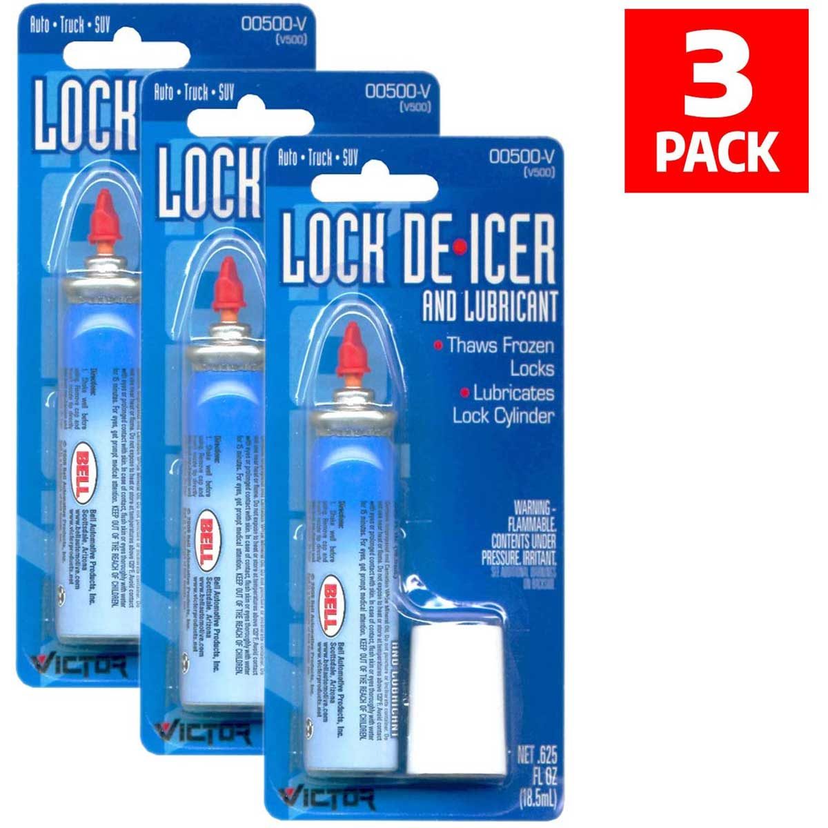 Car lock deicer