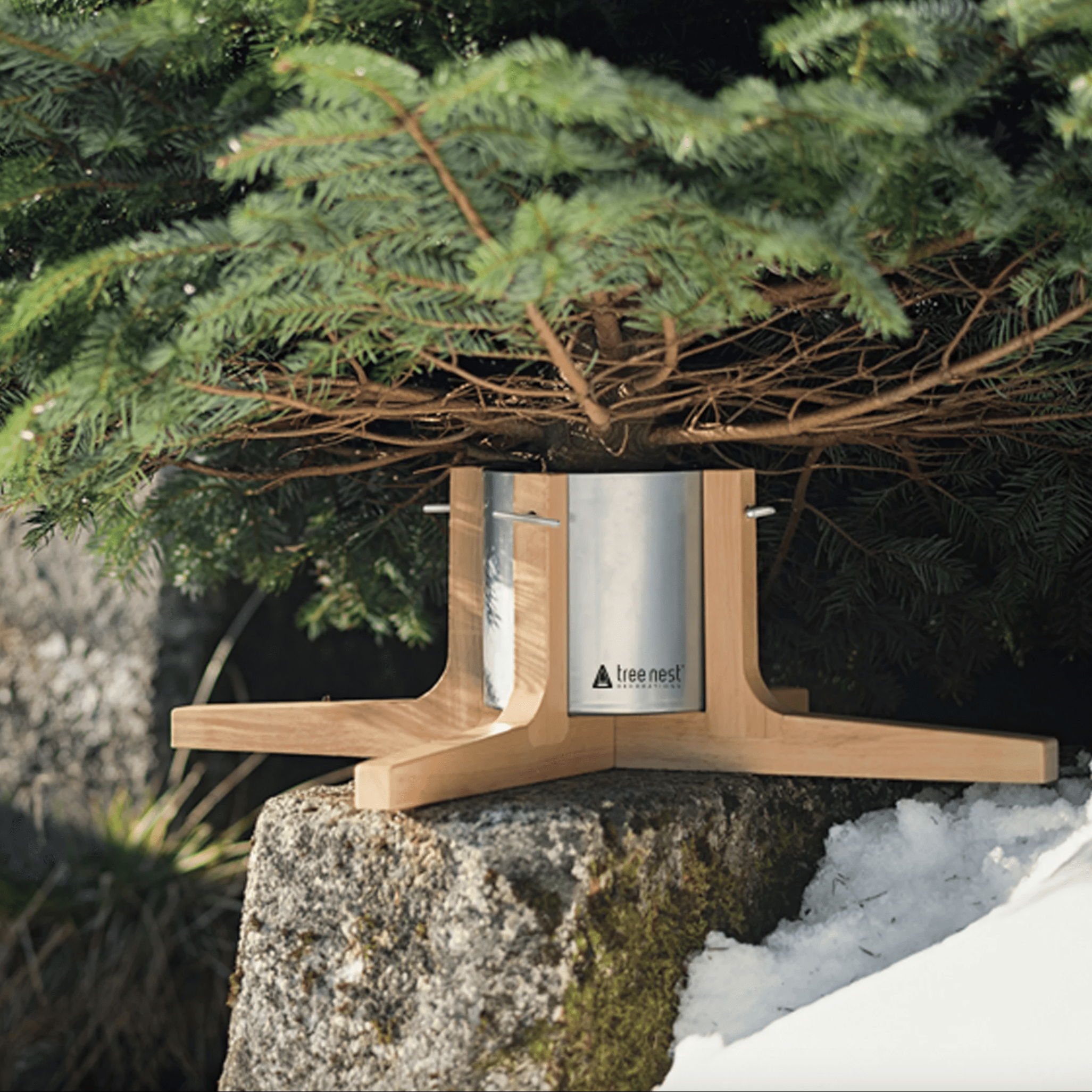 Treenest Rustic Live Christmas Tree Stand