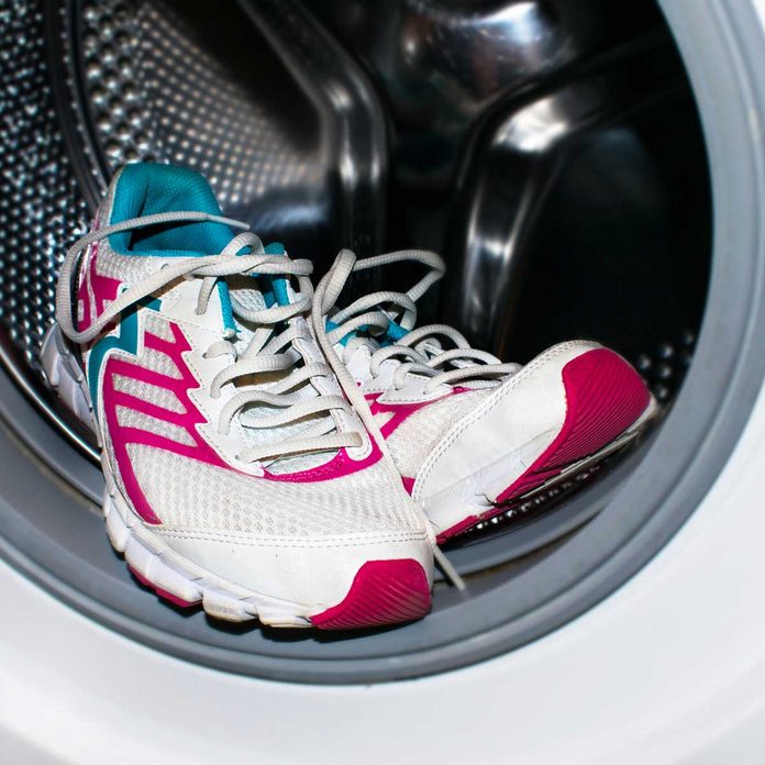 Washing sneakers