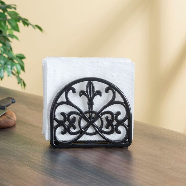 Napkin Holder Cast+iron+fleur+de+lis+napkin+holder