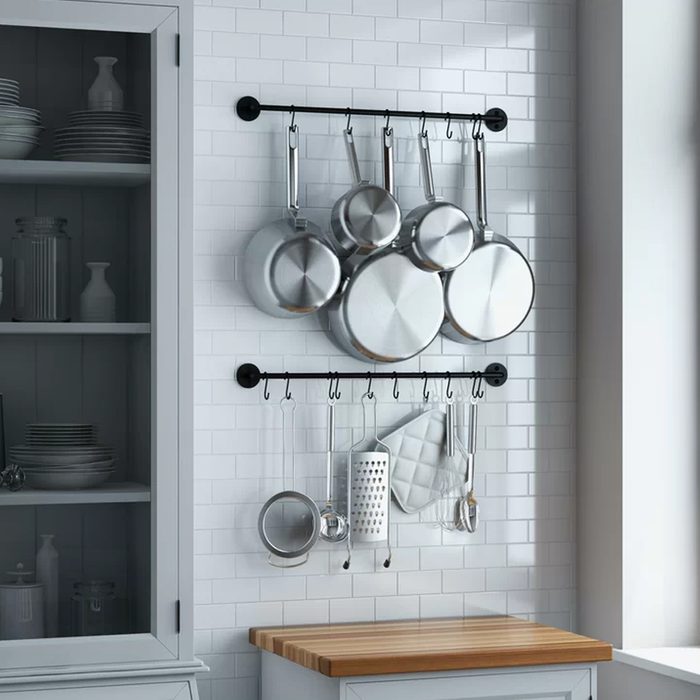 Cucina Rail Wall Mounted Pot Rack Ecomm Wayfair.com