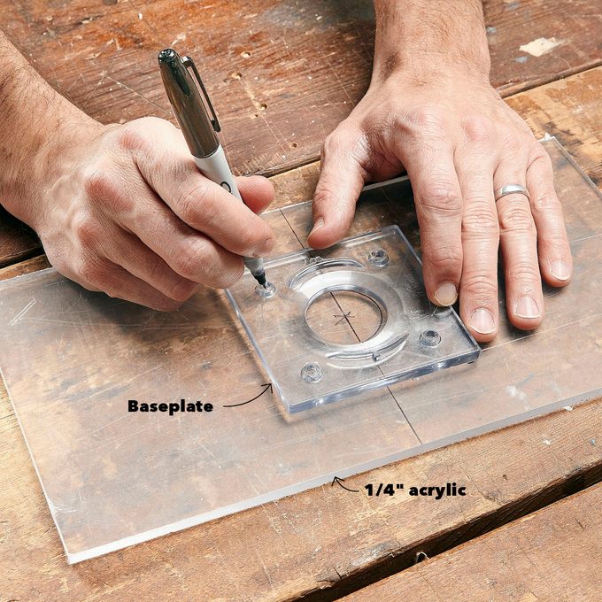 Remove the factory baseplate