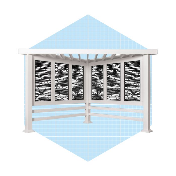 Freestanding Pergola With Privacy Screens