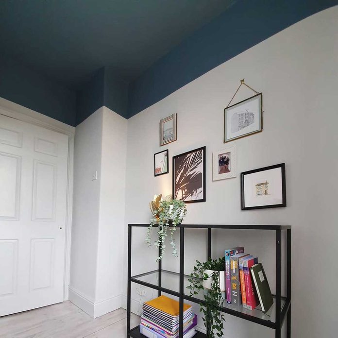 blue ceiling paint