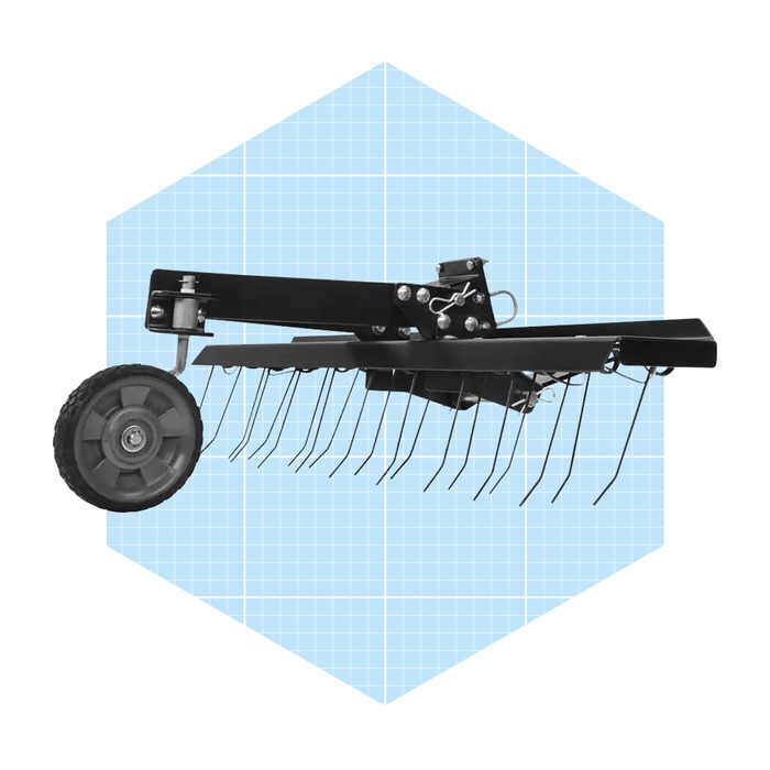 38 In. Front Mount Dethatcher For Ryobi Electric Riding Mower Ecomm Homedepot.com