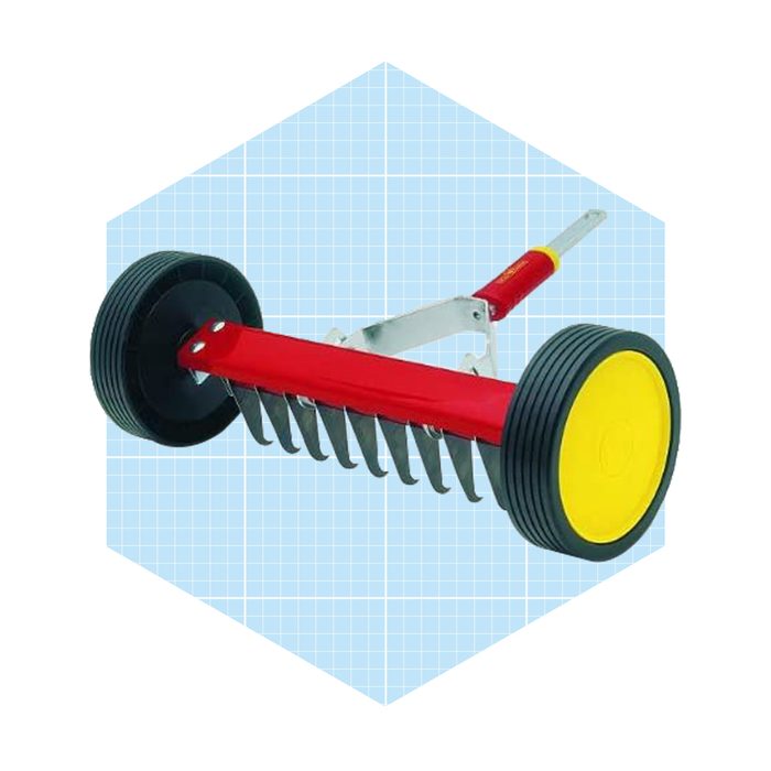 Wolf Garten Urm3 Red & Yellow Dethatching Roller Rake Ecomm Amazon.com