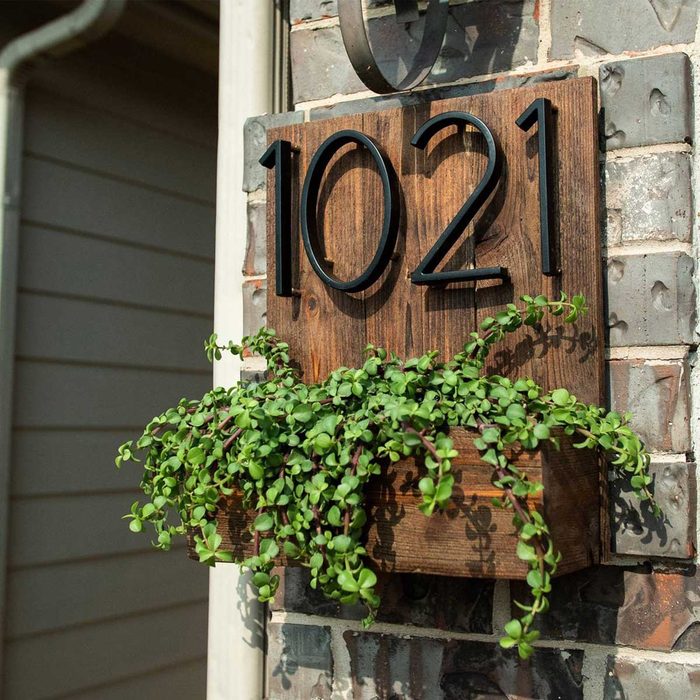 House Number Planter