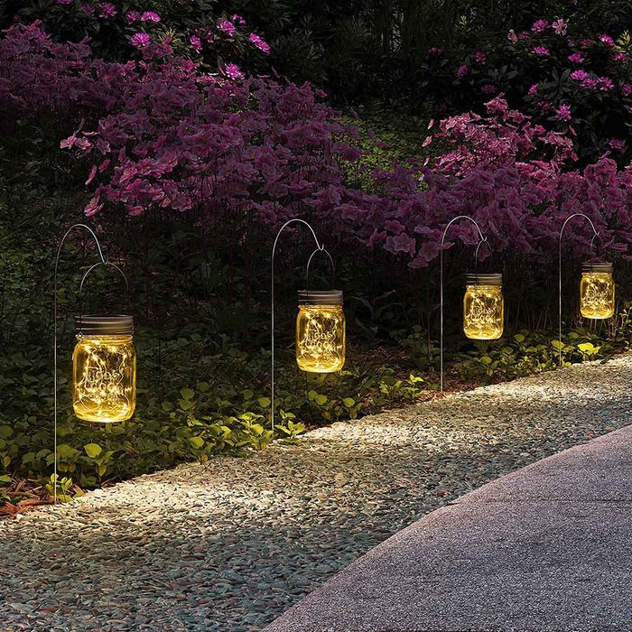 Mason Jar Path Lights