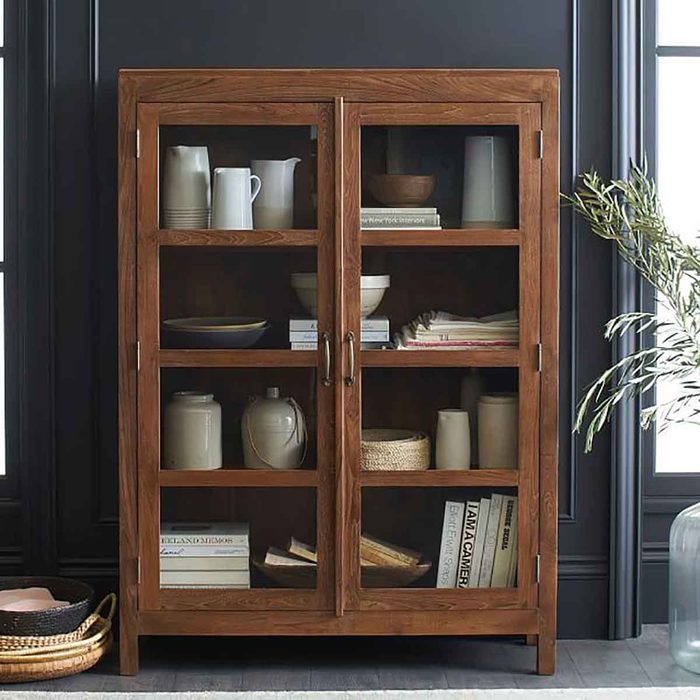 teak storage cabinet