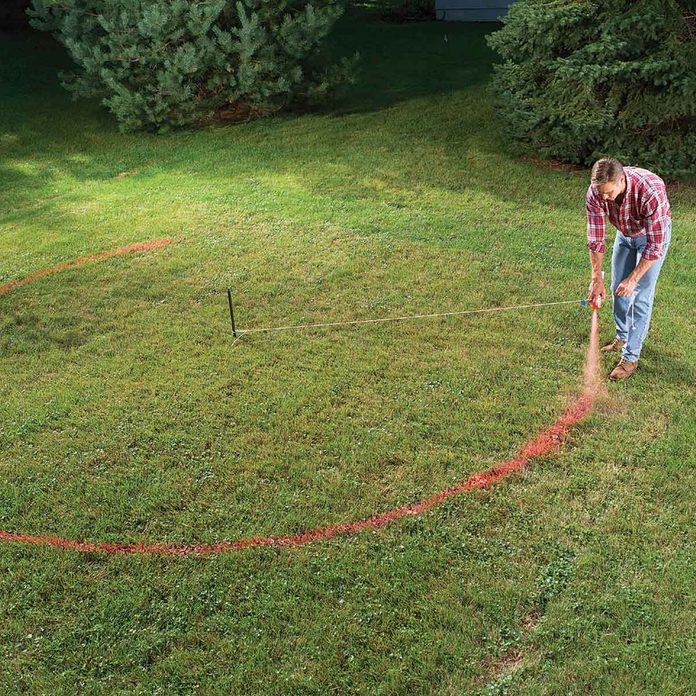 Outline the garden bed