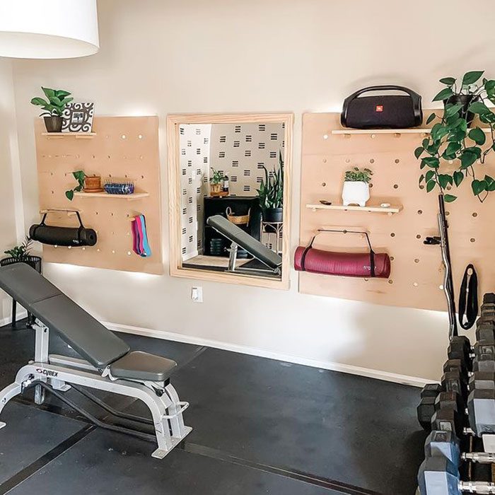 Home Gym Pegboard