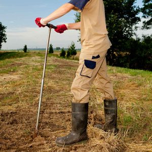 Digging a Perc Test Hole