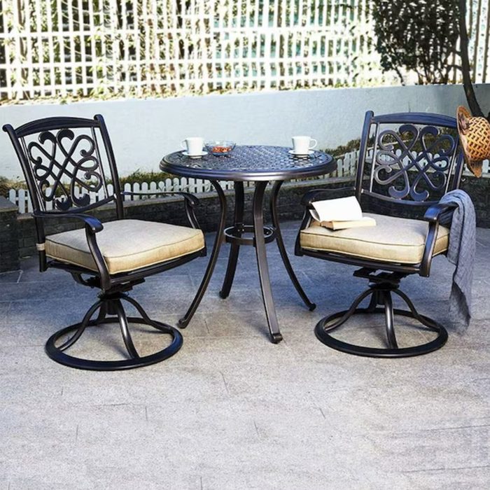 Casainc Aluminum Swivel Chairs