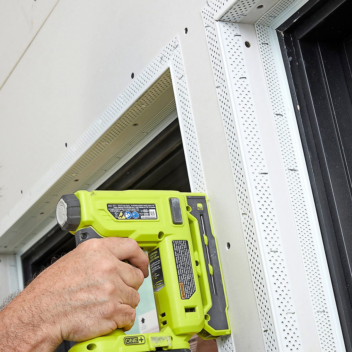 Drywall Return Attaching Outside Corner Bead