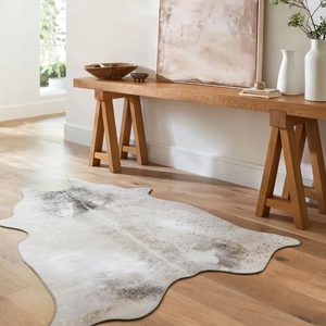 Odessa Animal Print Silver:gray Area Rug Ecomm Wayfair.com