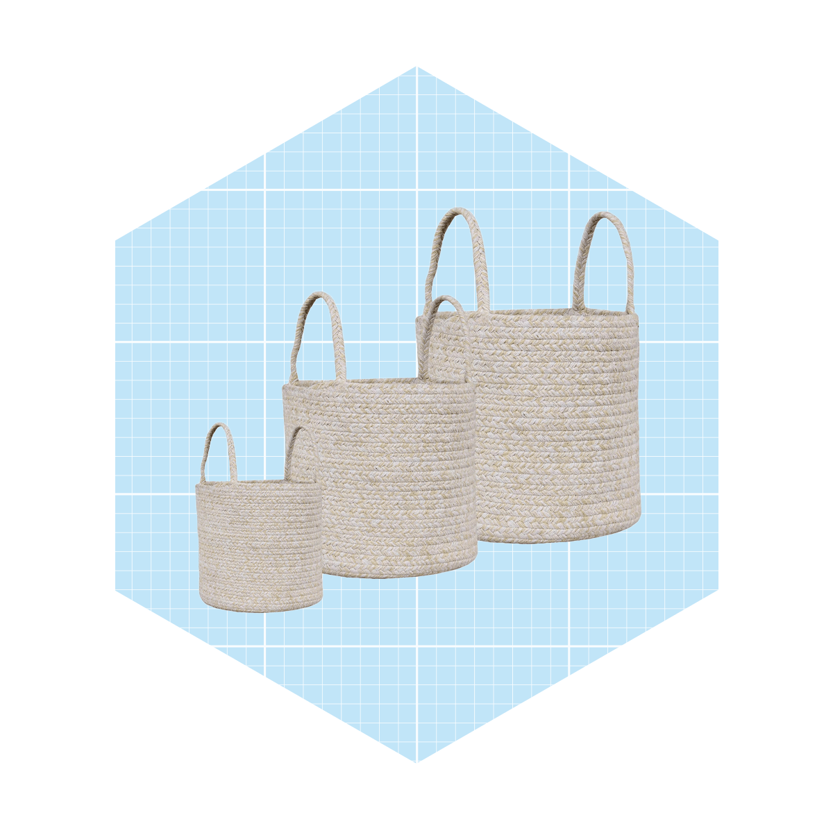 Rustica+3+piece+fabric+basket+set Ecomm Via Wayfair