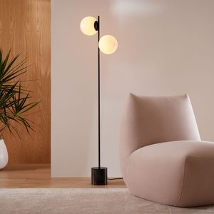 Sphere & Stem 2 Light Floor Lamp Ecomm Westelm.com