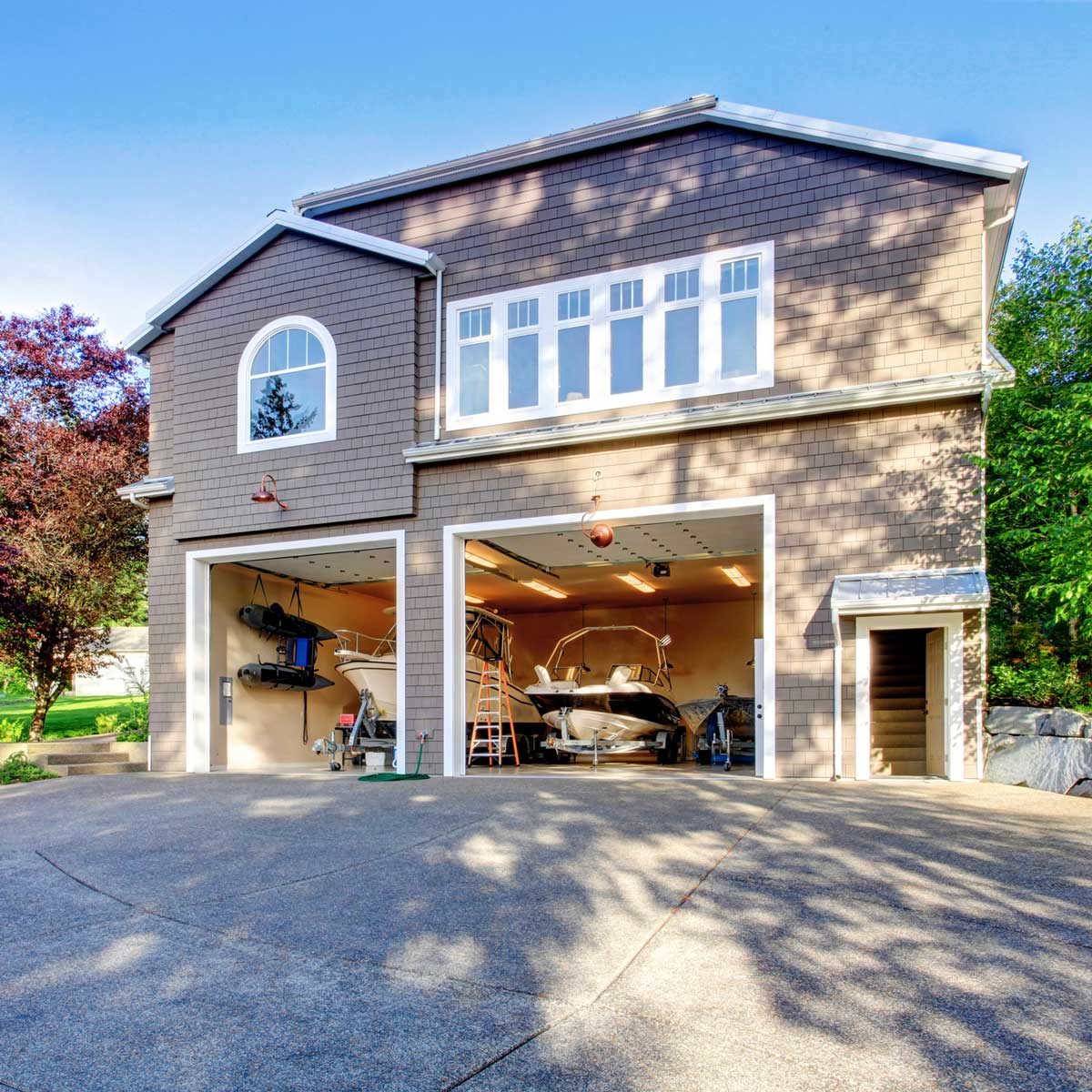 Boat In Garage 