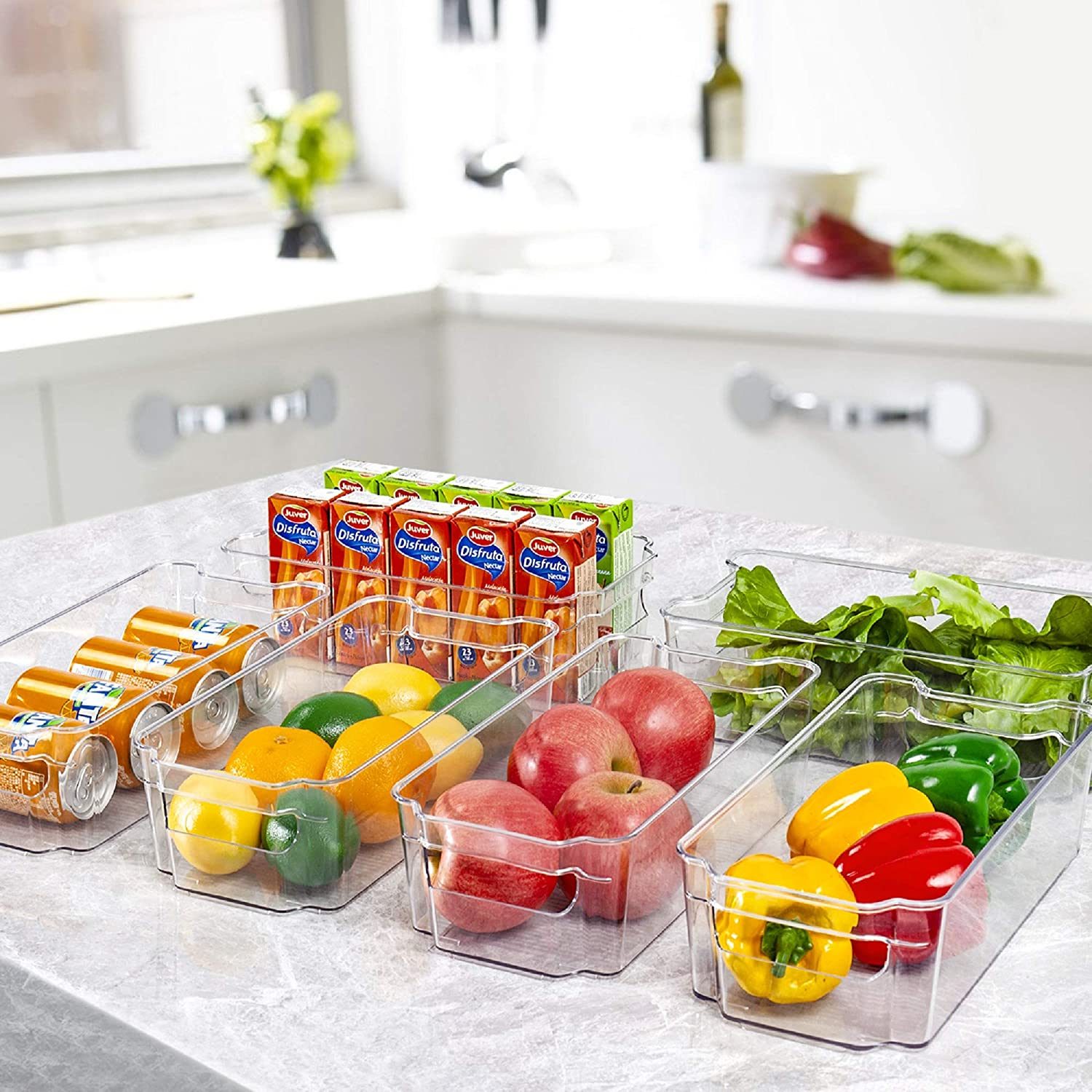 Hoojo Refrigerator Organizer Bins Ecomm Via Amazon.com