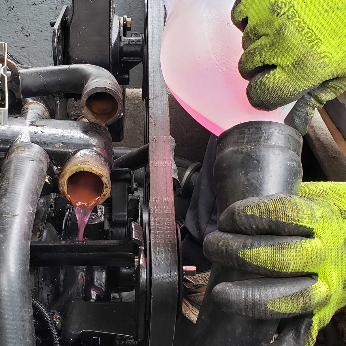 Drain Hoses and Add Antifreeze