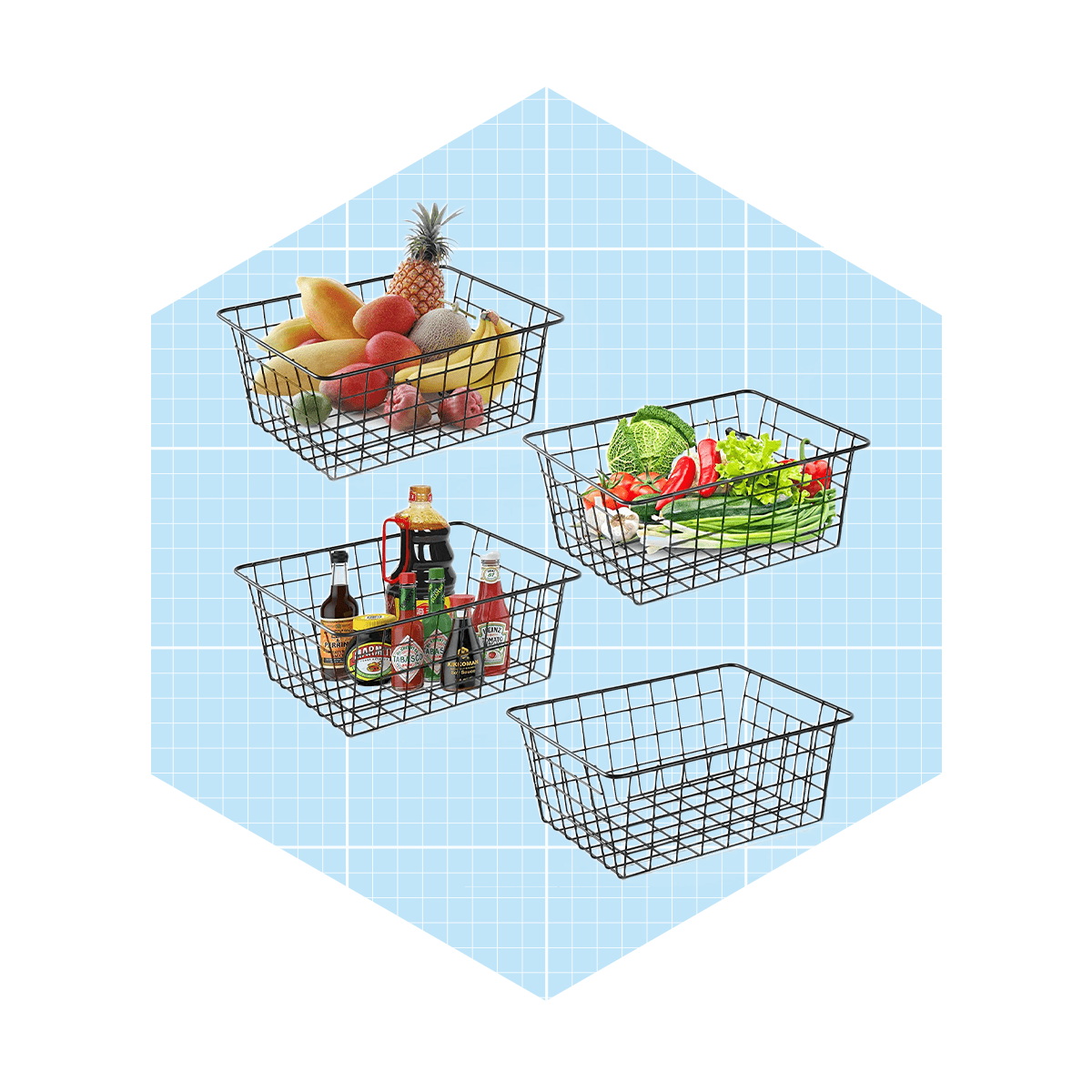 Wire Baskets For Organizing Household Pantry Baskets Ecomm Via Amazon