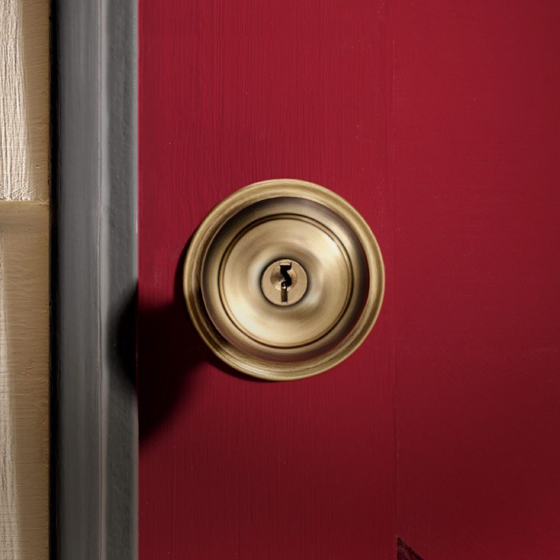 door knob on the exterior of a home