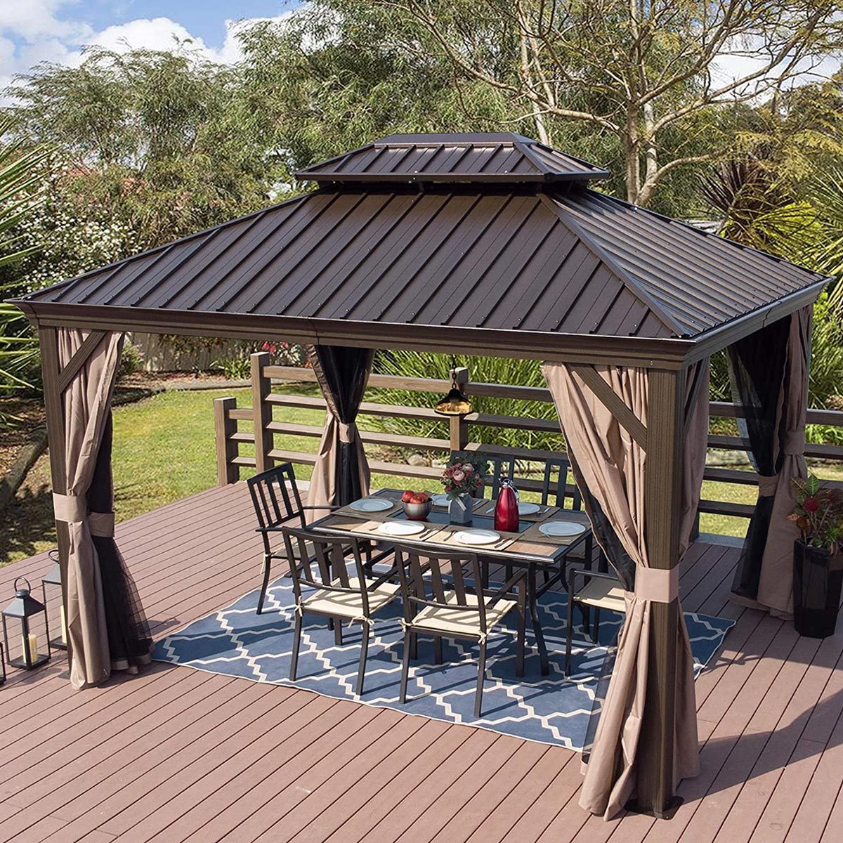 Kozyard Alexander Hardtop Aluminum Gazebo Kit