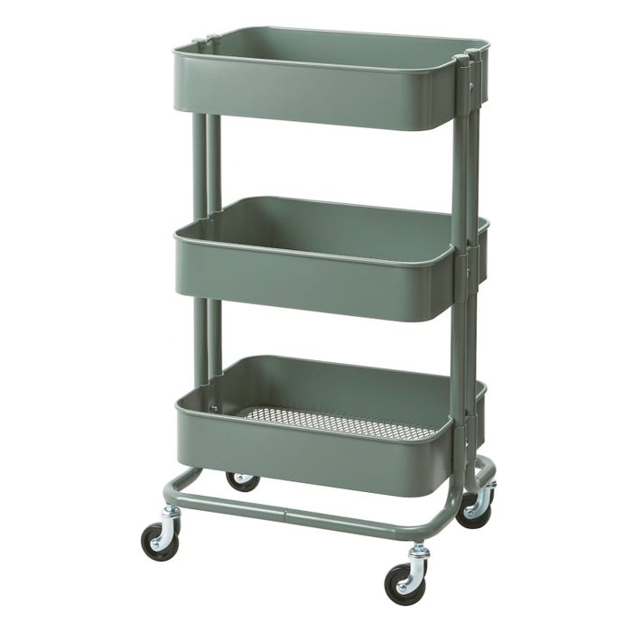 Raskog Utility Cart Gray Green
