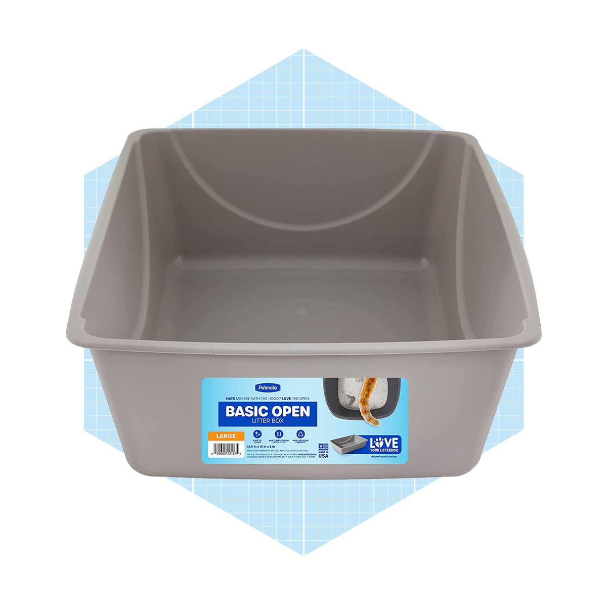 Petmate Open Cat Litter Box Ecomm Amazon.com