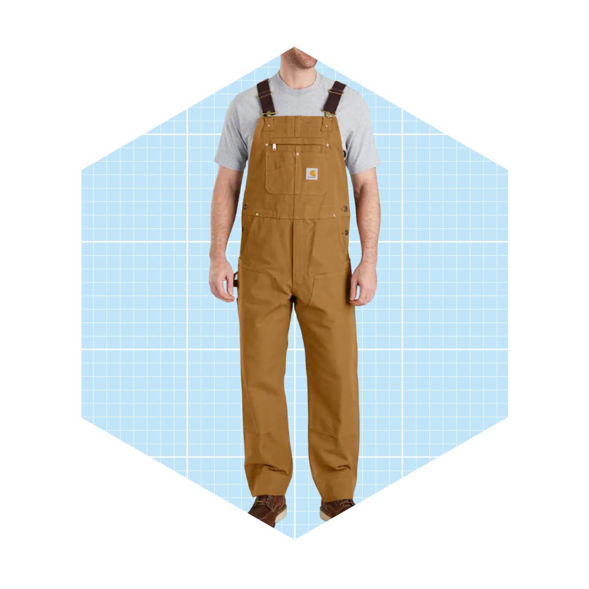 Relaxed Fit Duck Bib Overall