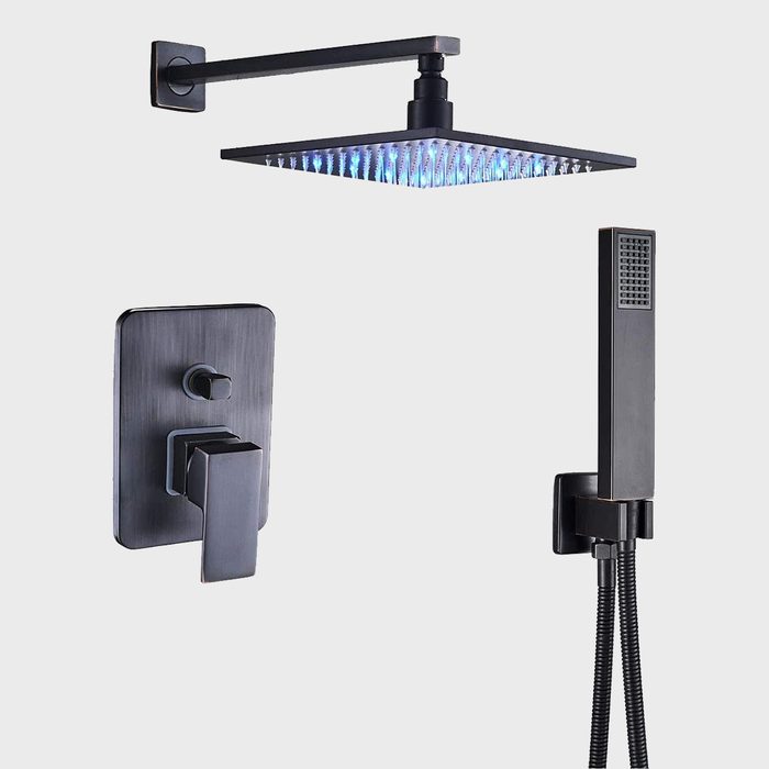 Rozin Led Luxury Rain Mixer Shower Combo
