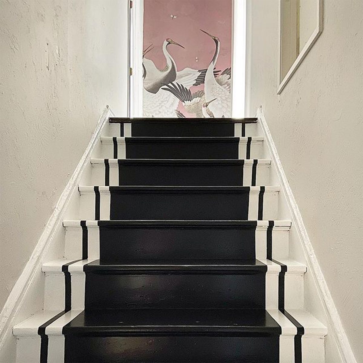 Black And White Painted Stairs