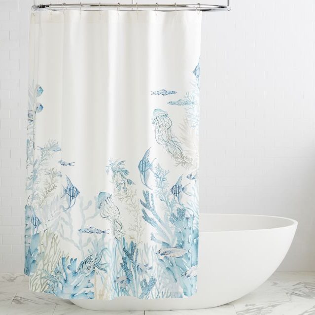 Under The Sea Organic Shower Curtain O