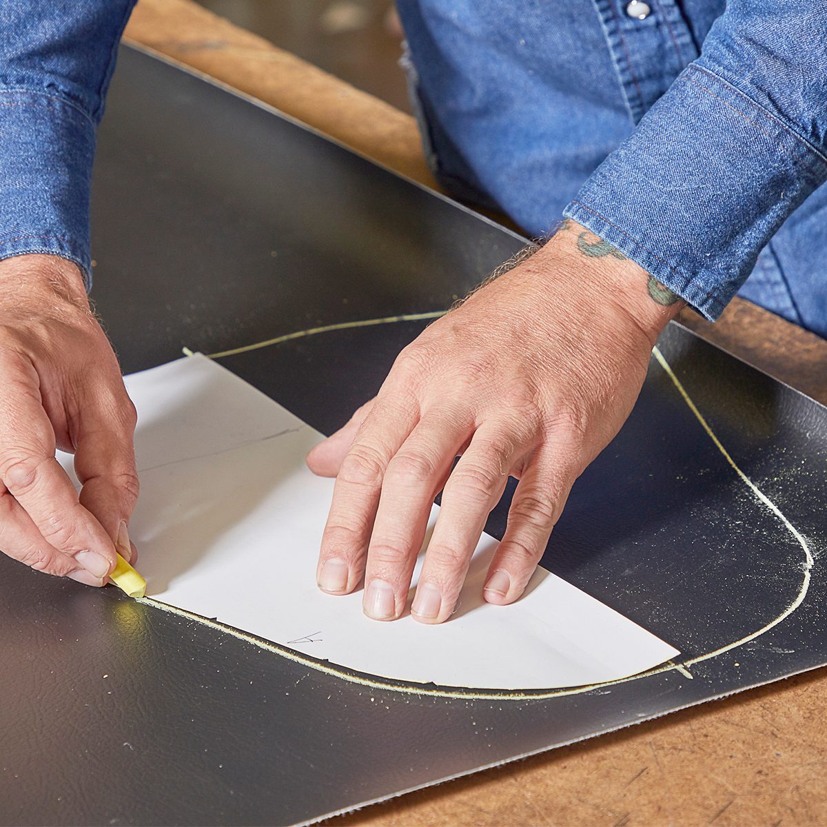 Tracing a Pattern for upholstery