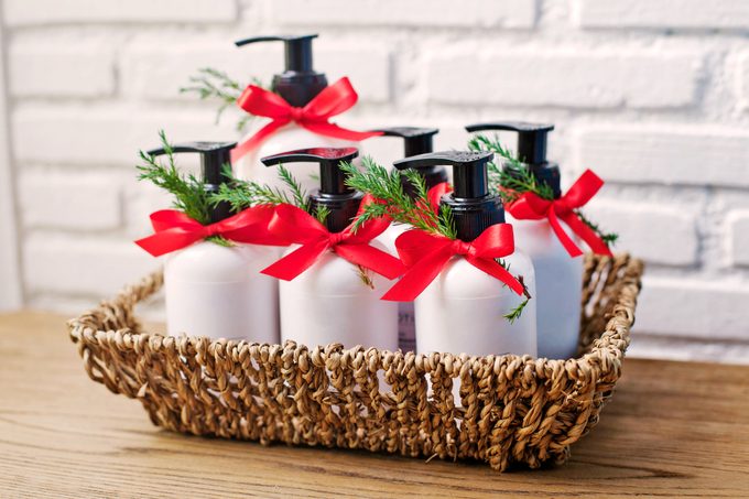 bathroom christmas shampoos and conditioners