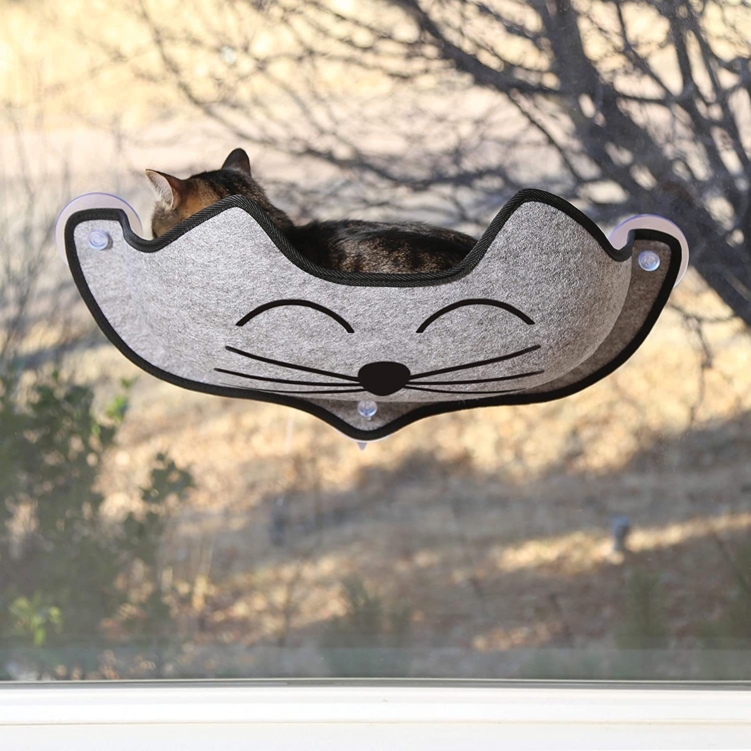 K And H Cat Face Pocket Window Perch