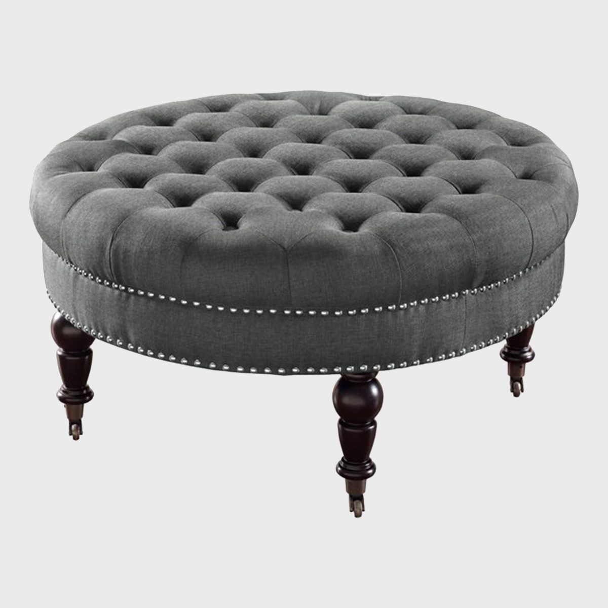 Round Tufted Ottoman