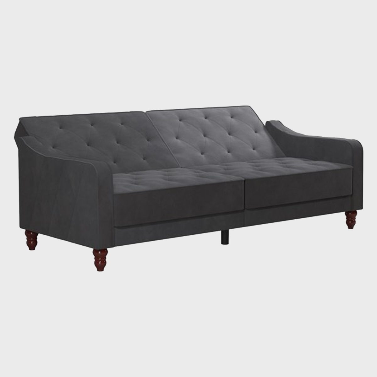 Tufted Velvet Split Back Futon