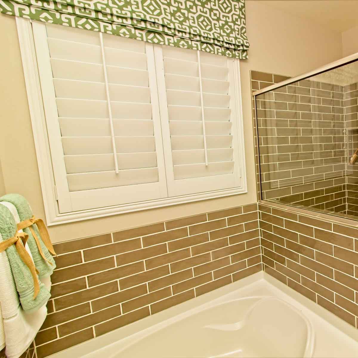 Bathroom Shutters And Curtain