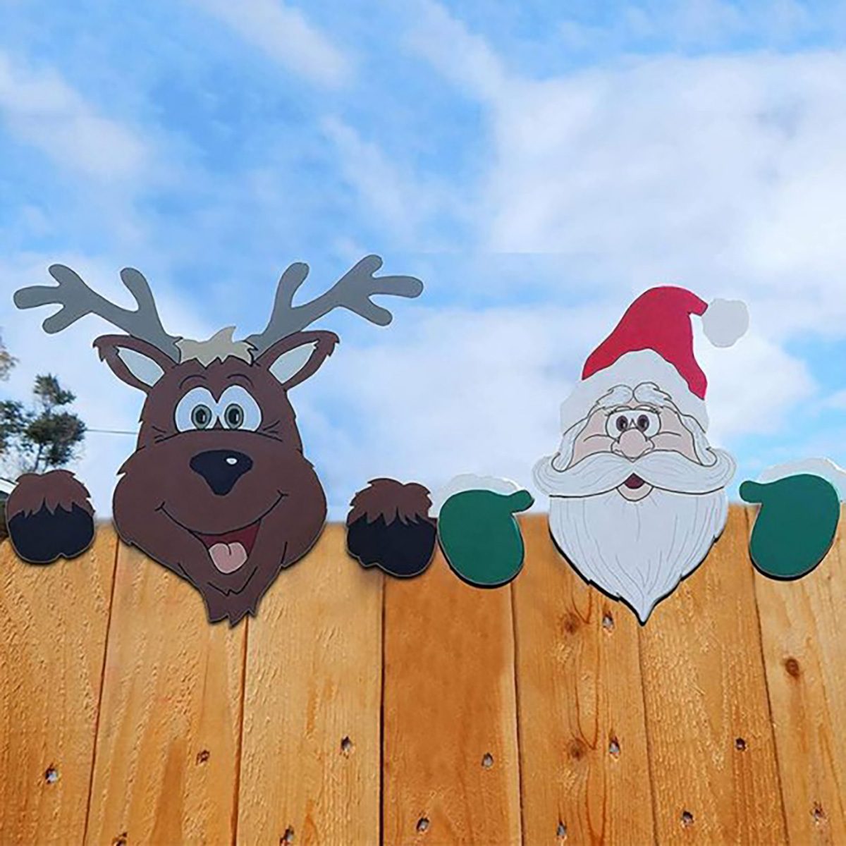 Christmas Fence Decorations