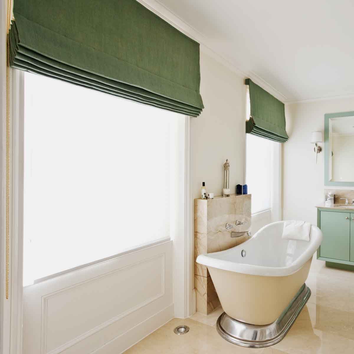 Green Bathroom Curtains