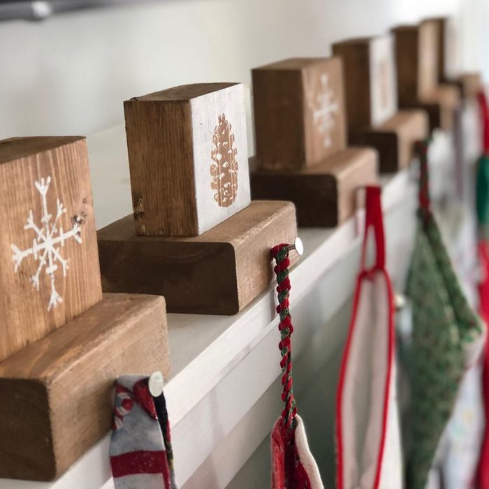 Diy Rustic Stocking Hangers