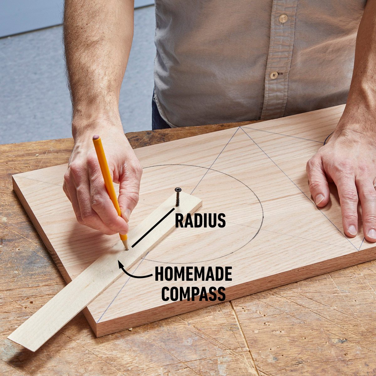 Make A Compass To Draw The Circles