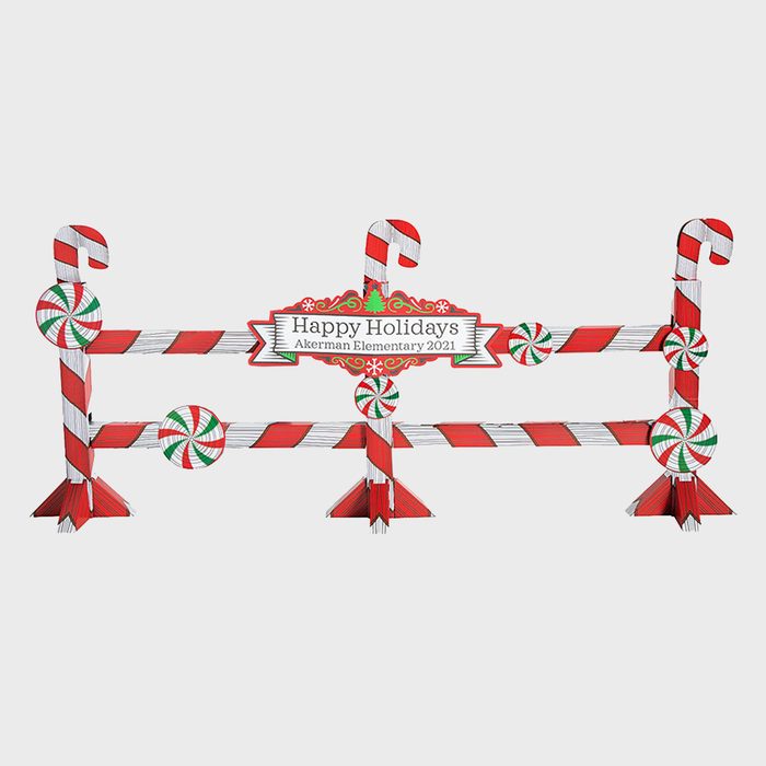 Personalized Holiday Fence Sign