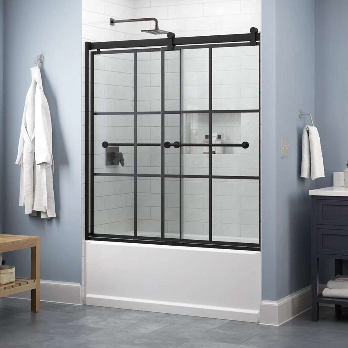 Delta Everly Farmhouse Style Bathtub Door