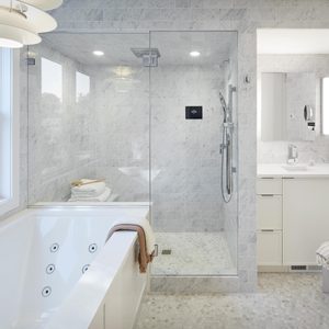 High Tech Spa Bathroom Courtesy Corey Gaffer Photography