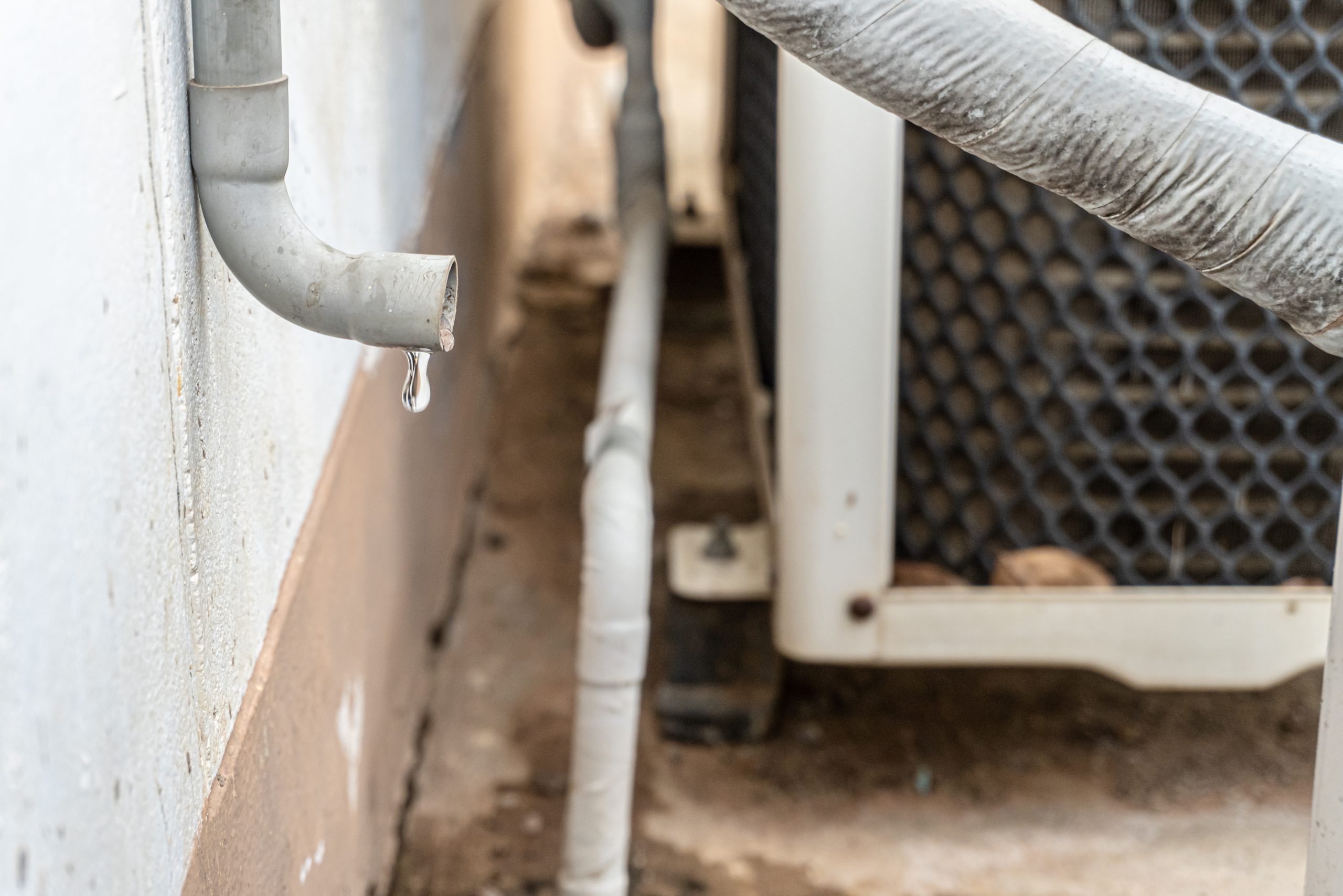 Dirty Drainpipe From Air Conditioning