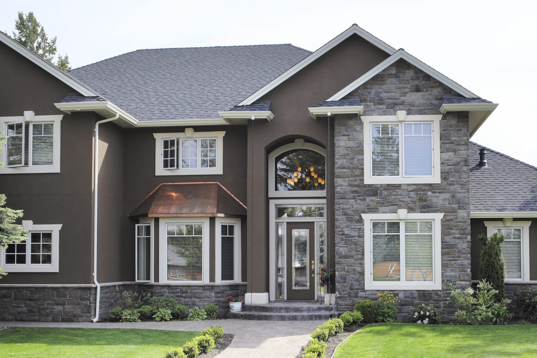 exterior of residential house