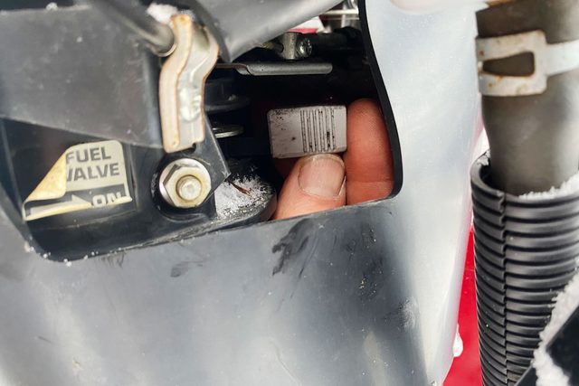 Fuel Valve on snow blower